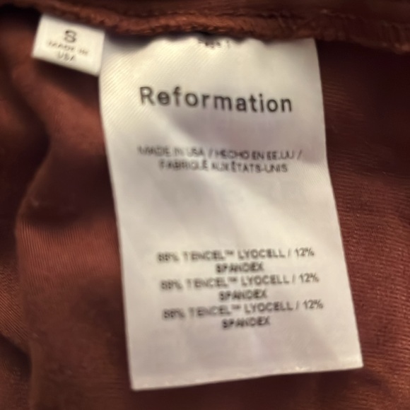 Reformation Bailey Brown Top - Picture 6 of 7